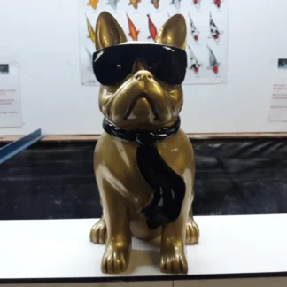 Bulldog met zonnebril