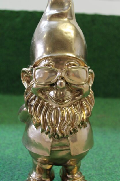 Tuinkabouter goud met gouden zonnebril - Afbeelding 2