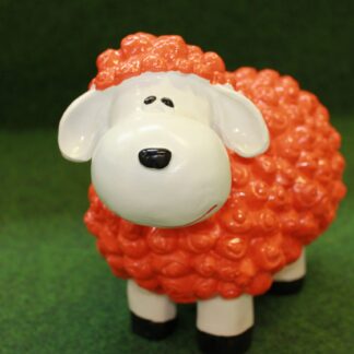 Mini lam met wol oranje