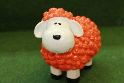 Mini lam met wol oranje