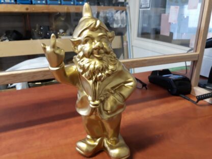 Kabouter met middelvinger Goud - Afbeelding 2