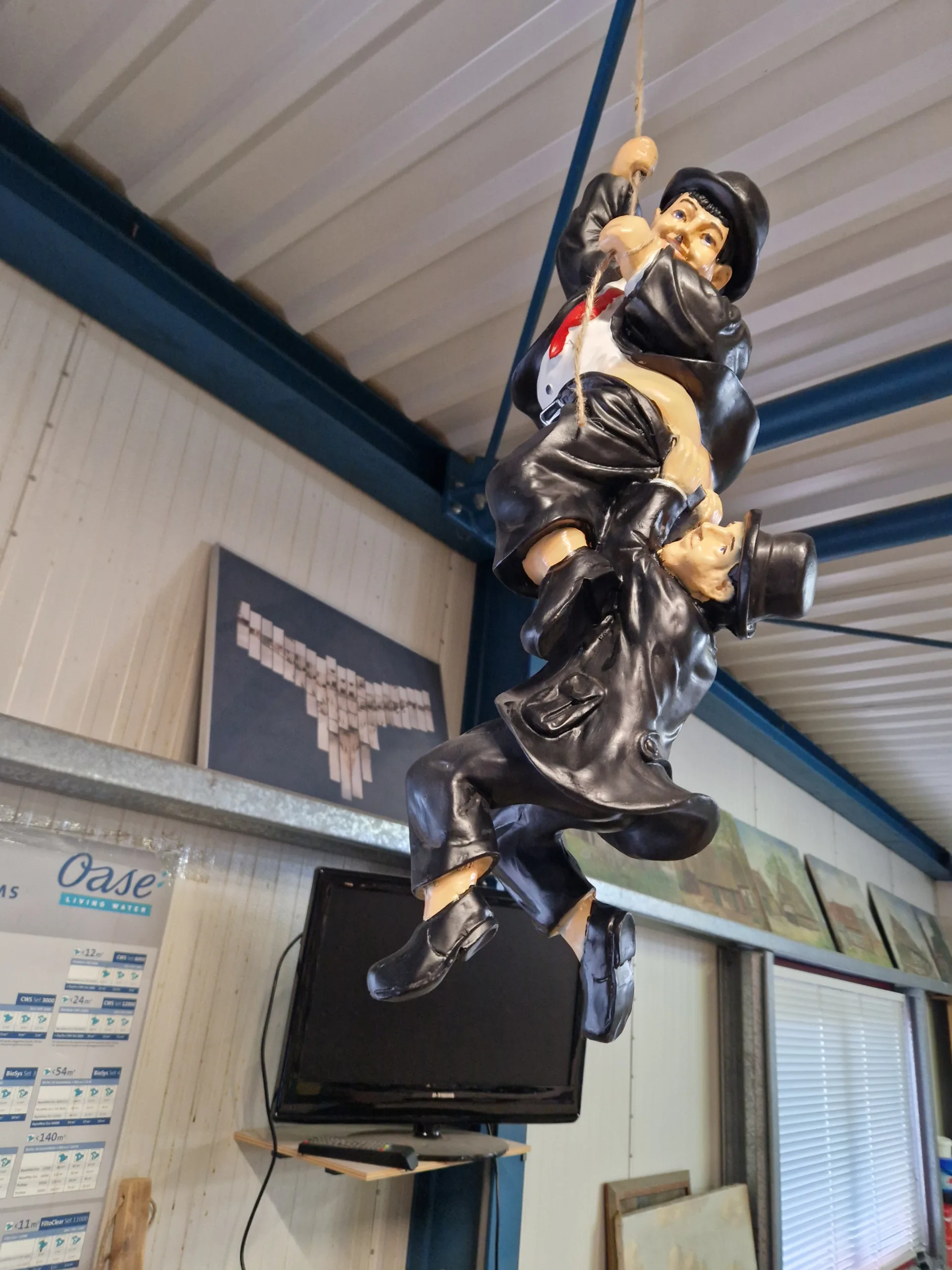 Laurel en Hardy klimmend