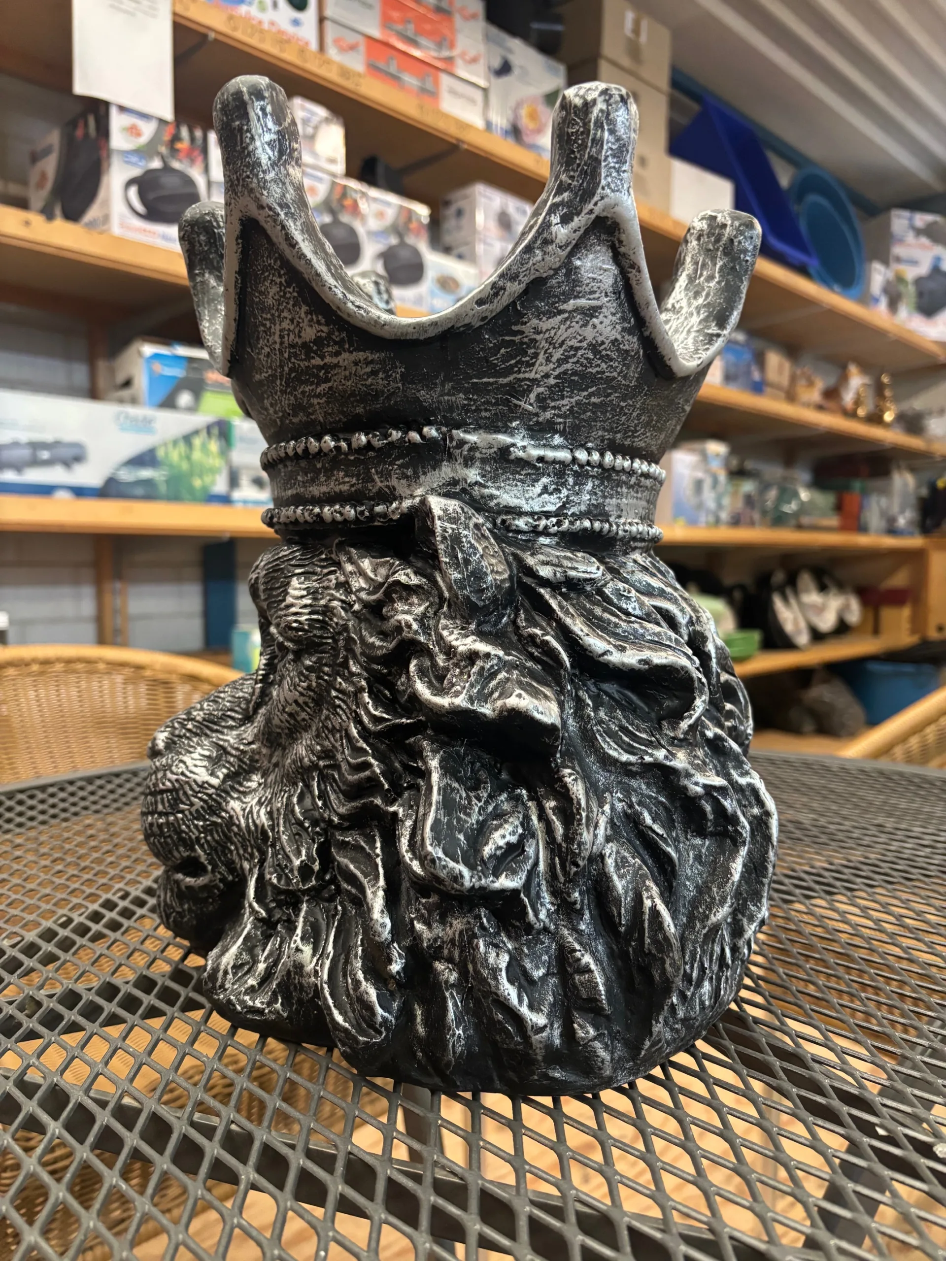 Bloempot Leeuwenkop Zilver klein - Afbeelding 3