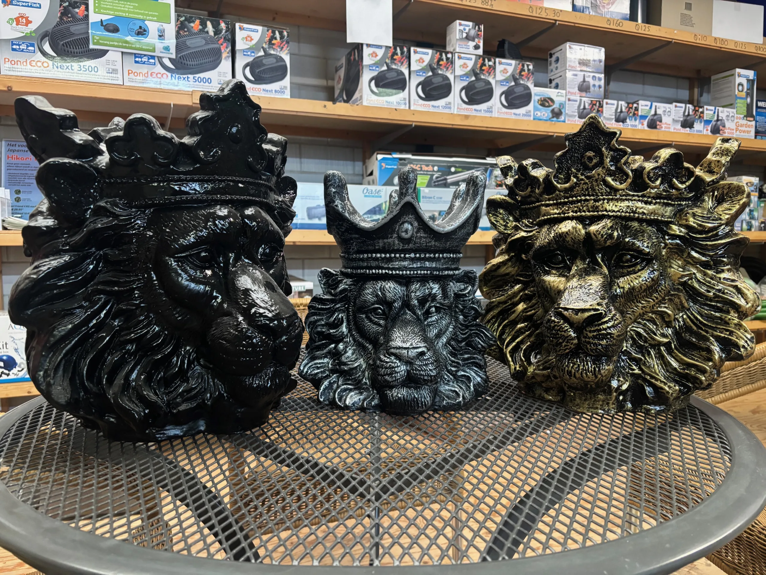 Bloempot Leeuwenkop Zilver klein - Afbeelding 2